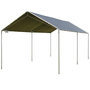 Voir la diapositive 4 : OUTSUNNY Carport auvent pour voiture 5,95L x 2,90l x 2,60H m acier galvanisé robuste PE haute densité