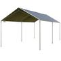 Voir la diapositive 4 : OUTSUNNY Carport auvent pour voiture 5,95L x 2,90l x 2,60H m acier galvanisé robuste PE haute densité