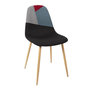 Voir la diapositive 5 : Paris Prix Lot de 2 Chaises Patchwork  First  83cm Multicolore