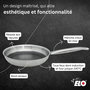 Voir la diapositive 6 : ELO Poêle en acier inoxydable 18/10 28 cm Elo Relief Solution