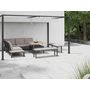Voir la diapositive 3 : JARDIDECO Salon de jardin Lanza Taupe en aluminium - 7 places - Jardideco