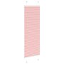 Voir la diapositive 4 : VIDAXL Store plisse rose 40x100 cm largeur du tissu 39,4 cm polyester