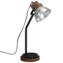 Voir la diapositive 2 : VIDAXL Lampe de bureau 25 W argent vintage 18x18x60 cm E27