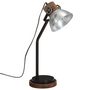 Voir la diapositive 2 : VIDAXL Lampe de bureau 25 W argent vintage 18x18x60 cm E27