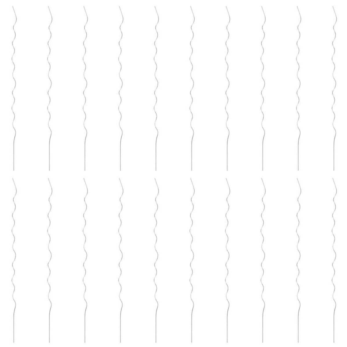 VIDAXL Supports de plantes en spirale 20 pcs Acier galvanise 170 cm