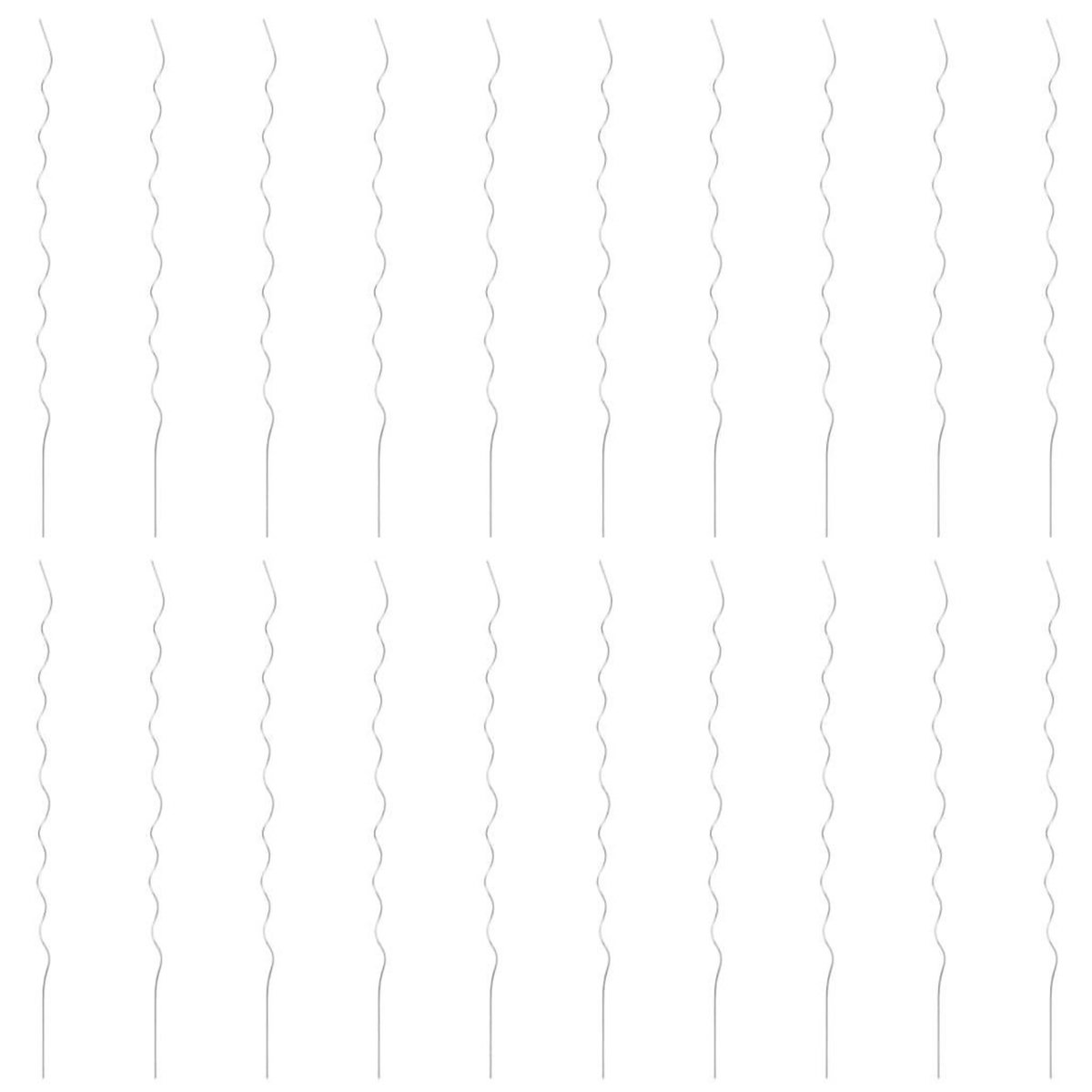 VIDAXL Supports de plantes en spirale 20 pcs Acier galvanise 170 cm