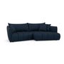 Voir la diapositive 2 : LISA DESIGN Cassiopee - canapé d'angle droit 4 places en tissu texturé