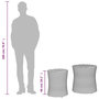 Voir la diapositive 6 : VIDAXL Tables d'appoint de jardin 2 pcs dessus en bois gris poly rotin