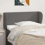Voir la diapositive 1 : VIDAXL Tete de lit avec oreilles Gris 83x23x78/88 cm Similicuir