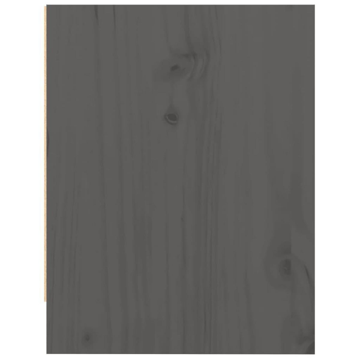 VIDAXL Tables de chevet 2 pcs Gris 40x30,5x40 cm Bois de pin massif