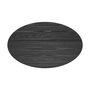 Voir la diapositive 3 : MAISON PAVANE Table ovale 6 personnes en bois noir 150 cm-Eddy