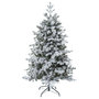 Voir la diapositive 1 : FEERIC LIGHT & CHRISTMAS Sapin enneigé grand format YUKON - Vert