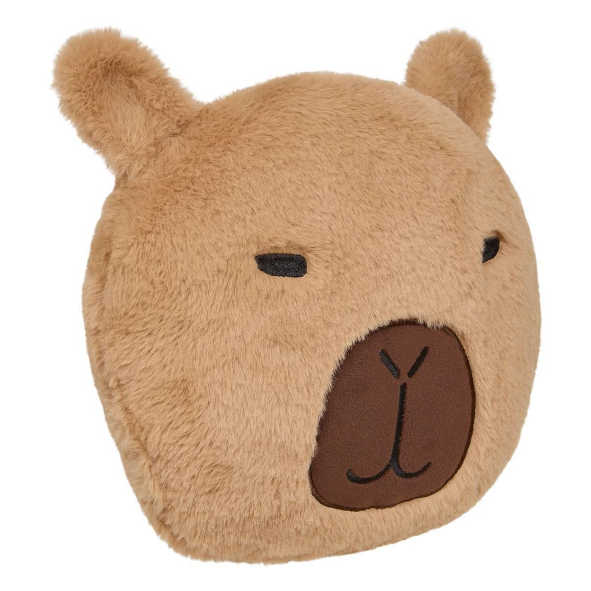 Atmosphera Kids Coussin déco enfant  capy  30cm marron