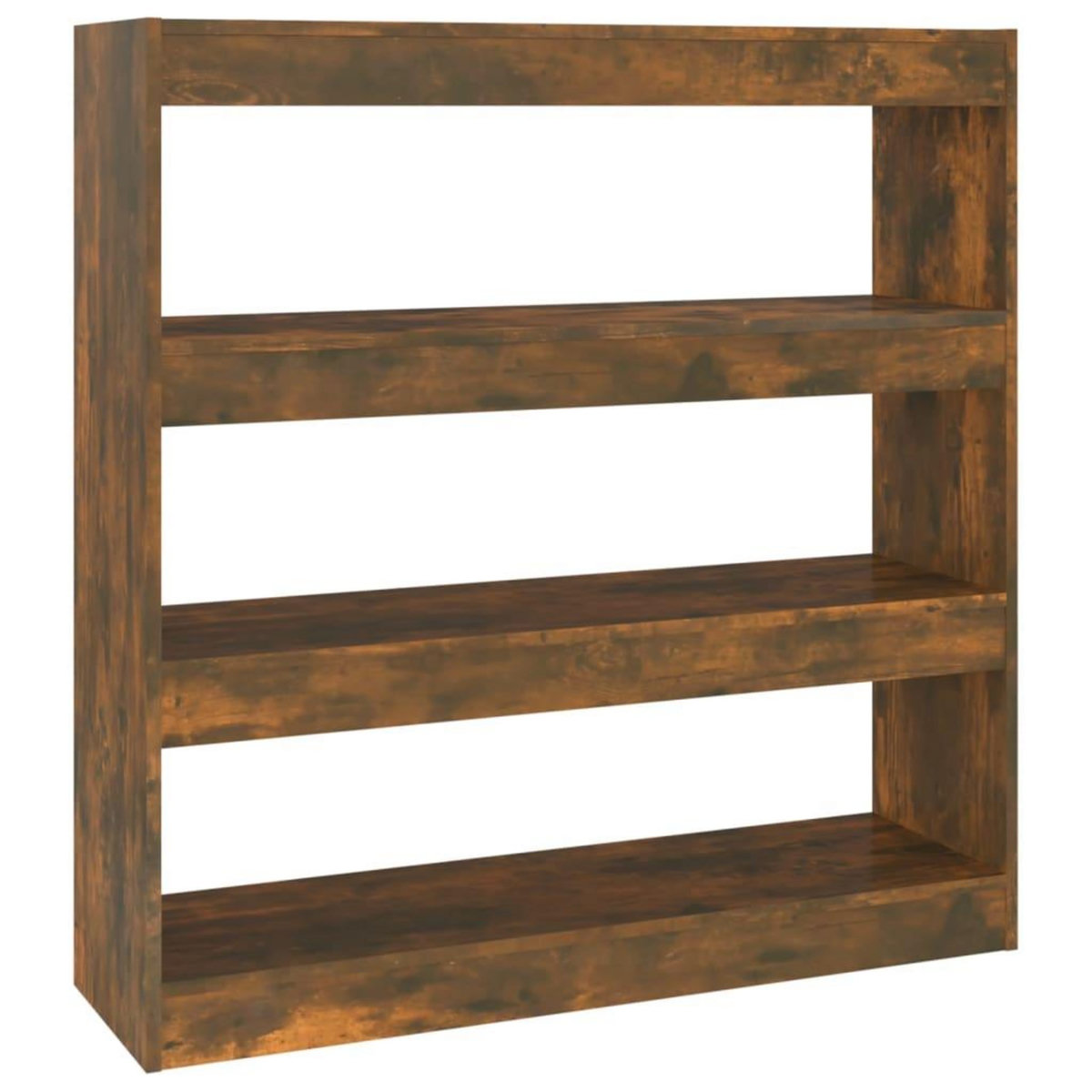 VIDAXL Bibliotheque/Separateur de piece chene fume 100x30x103 cm