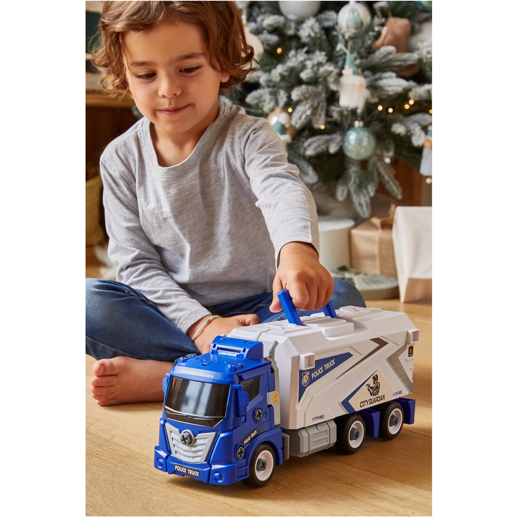 Voir la diapositive 3 : One Two Fun Camion de police transformable 3 en 1