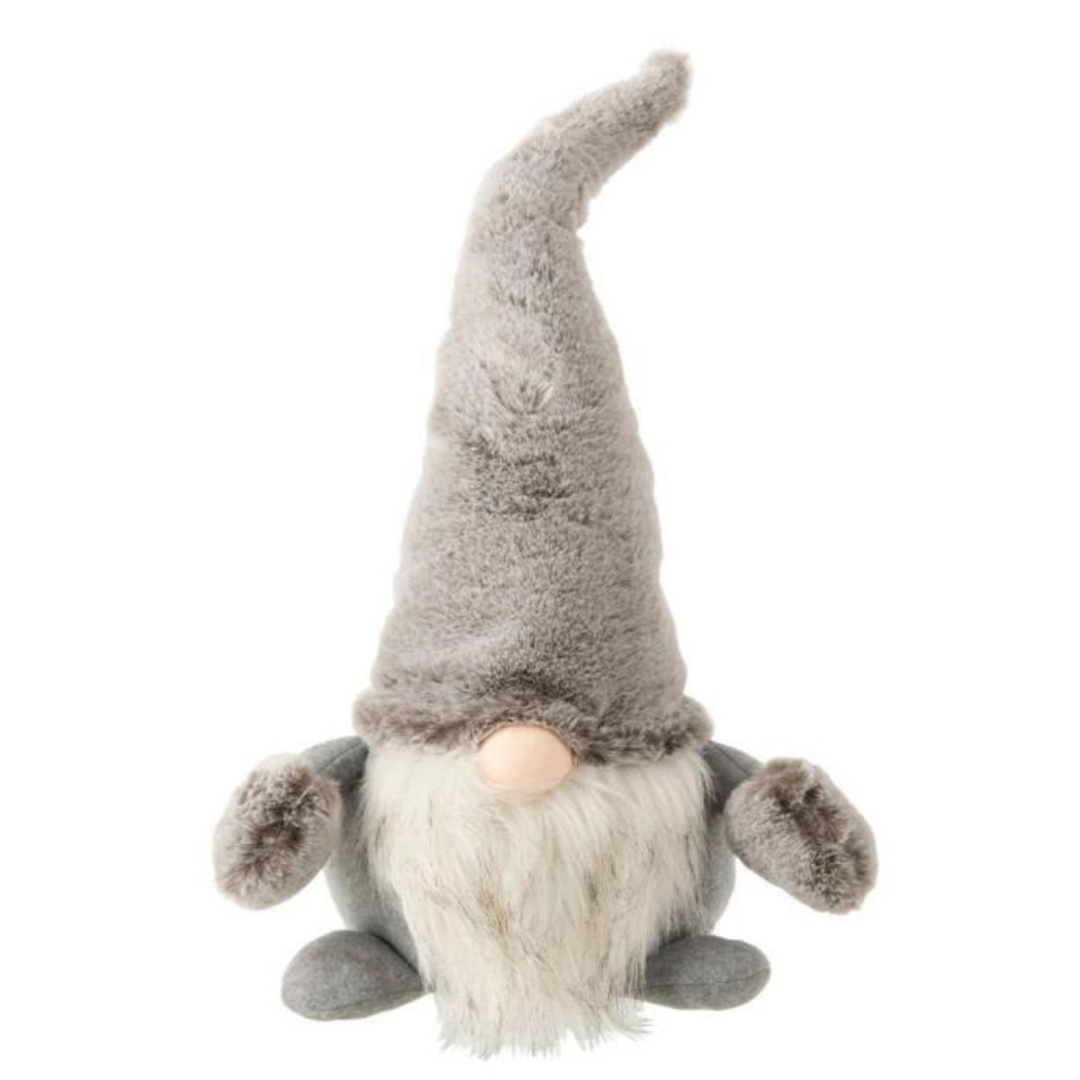 Paris Prix Statuette Déco  Père Noël Debout  50cm Gris