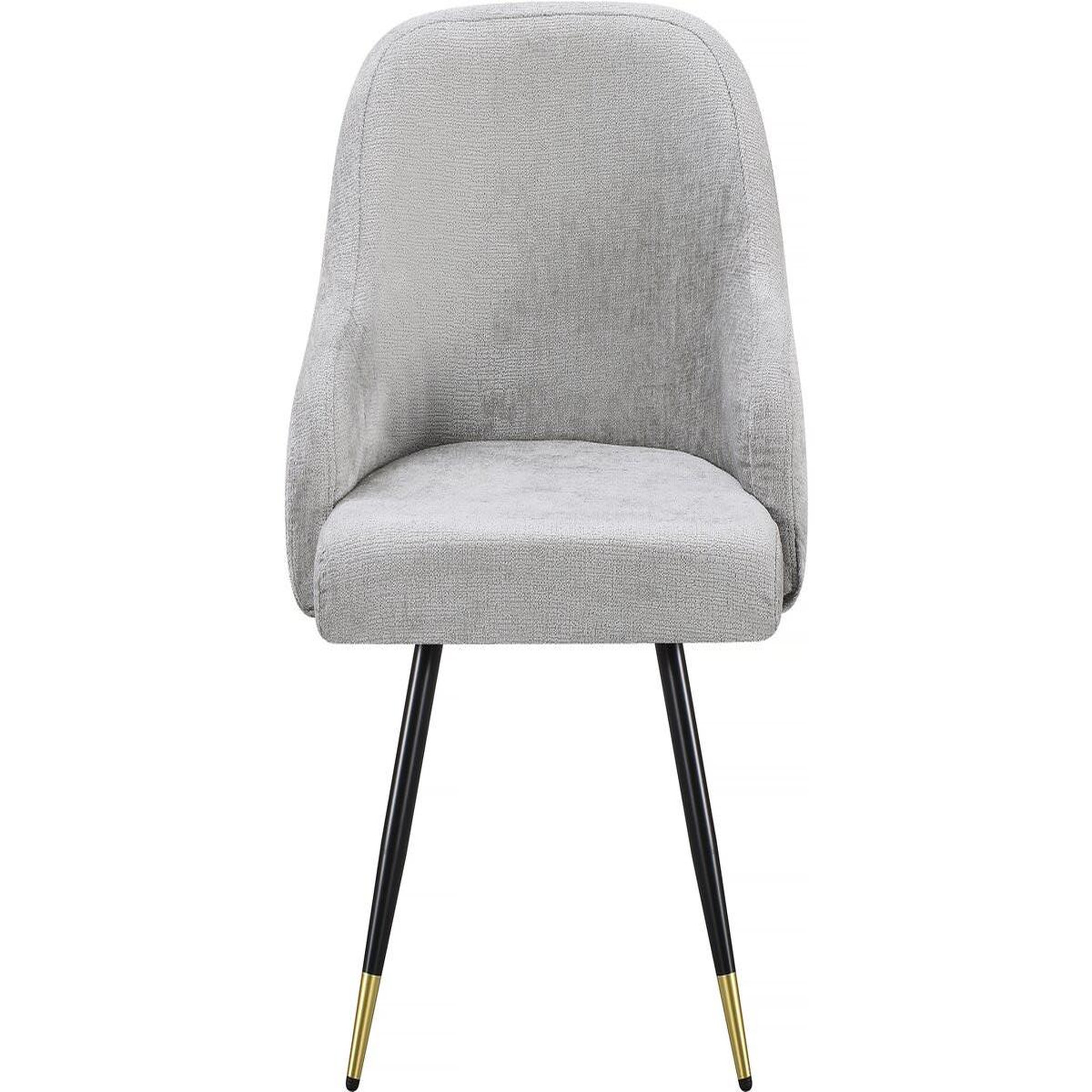 Voir la diapositive 4 : Habitat et Jardin Lot de 2 chaises en tissu  harmony  - 54 x 57 x 90 cm - beige