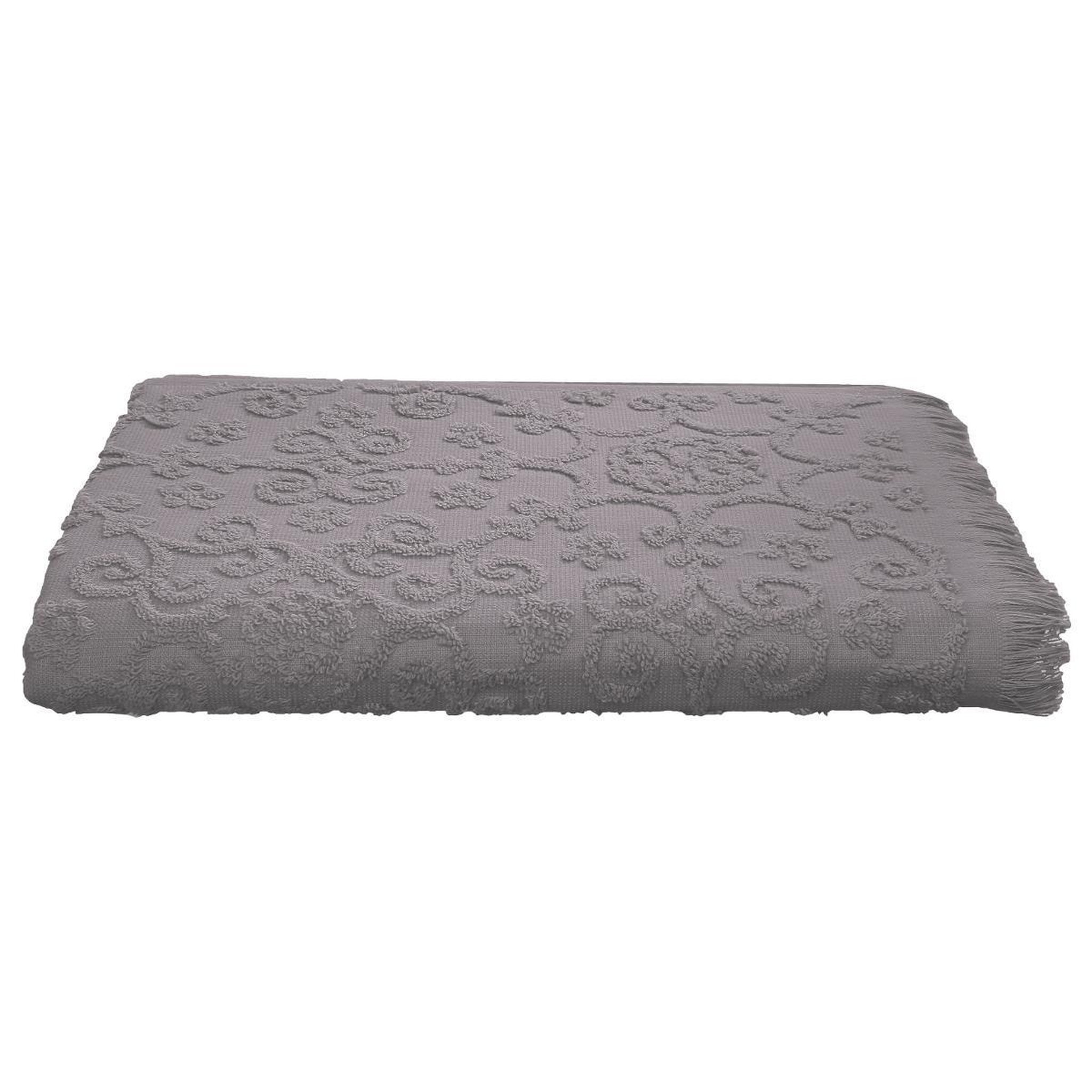 FIVE Drap de douche  esprit de campagne  70x130cm gris