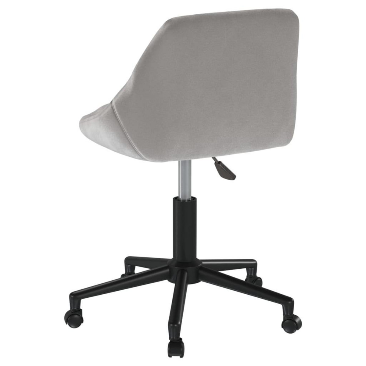 VIDAXL Chaise pivotante de bureau Gris clair Velours