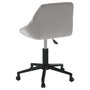Voir la diapositive 5 : VIDAXL Chaise pivotante de bureau Gris clair Velours