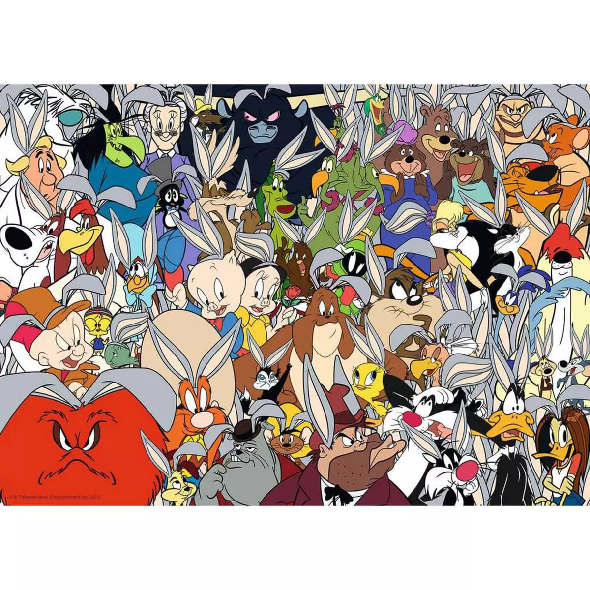 RAVENSBURGER Puzzle 1000 pièces : Challenge Puzzle : Looney Tunes