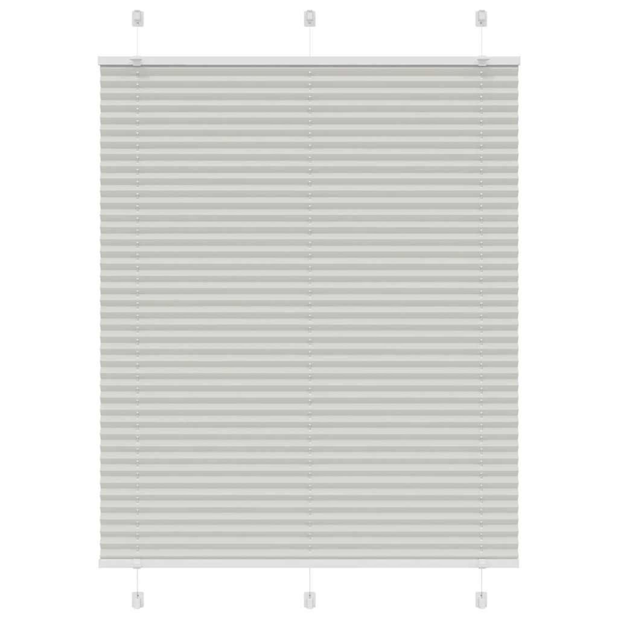 VIDAXL Store plisse gris clair 105x150cm largeur du tissu 104,4cm
