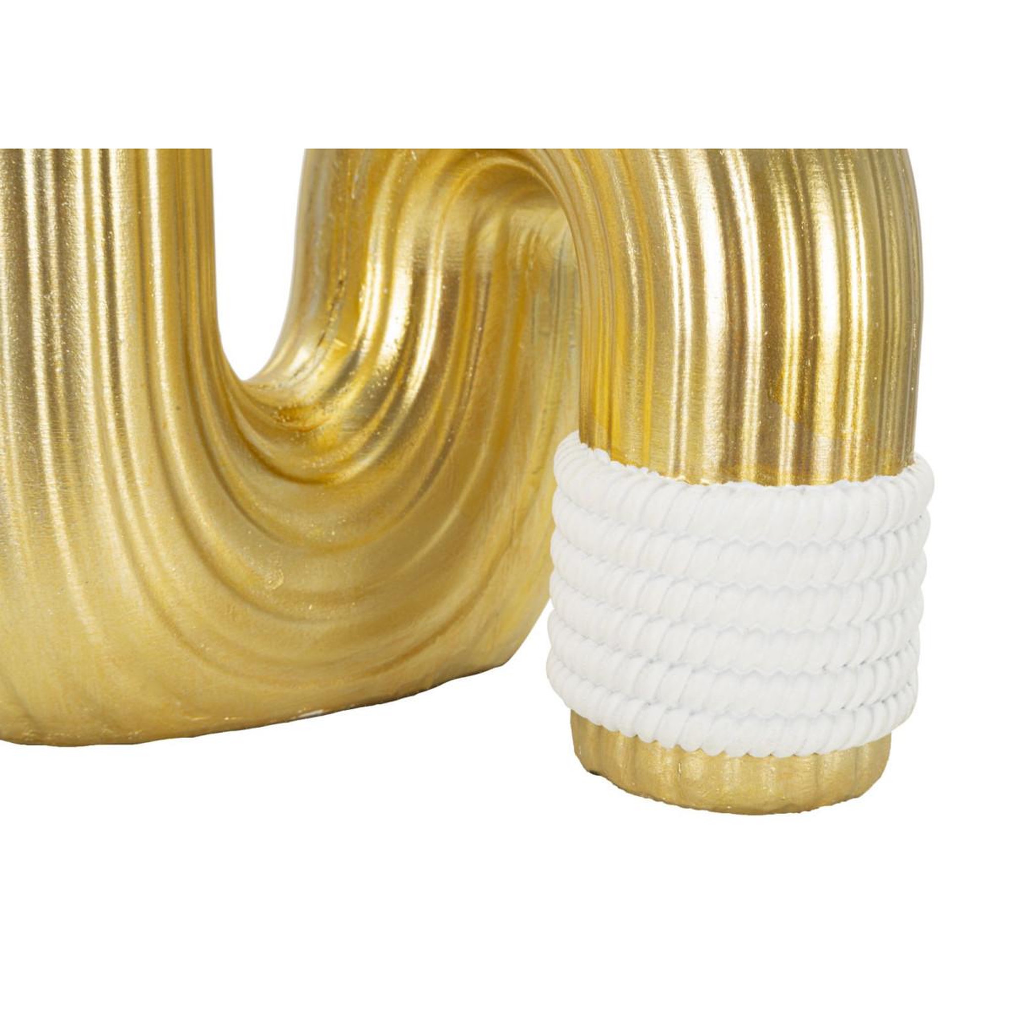 Voir la diapositive 4 : Paris Prix Vase design en résine  bann  30cm or