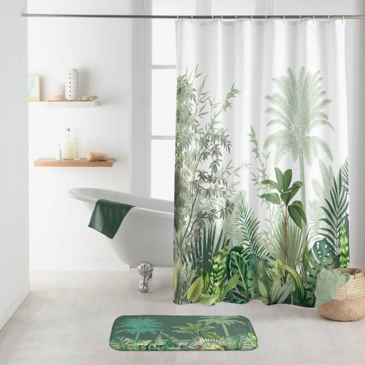 Douceur d'Intérieur Rideau de douche 180x200 Vagabonde