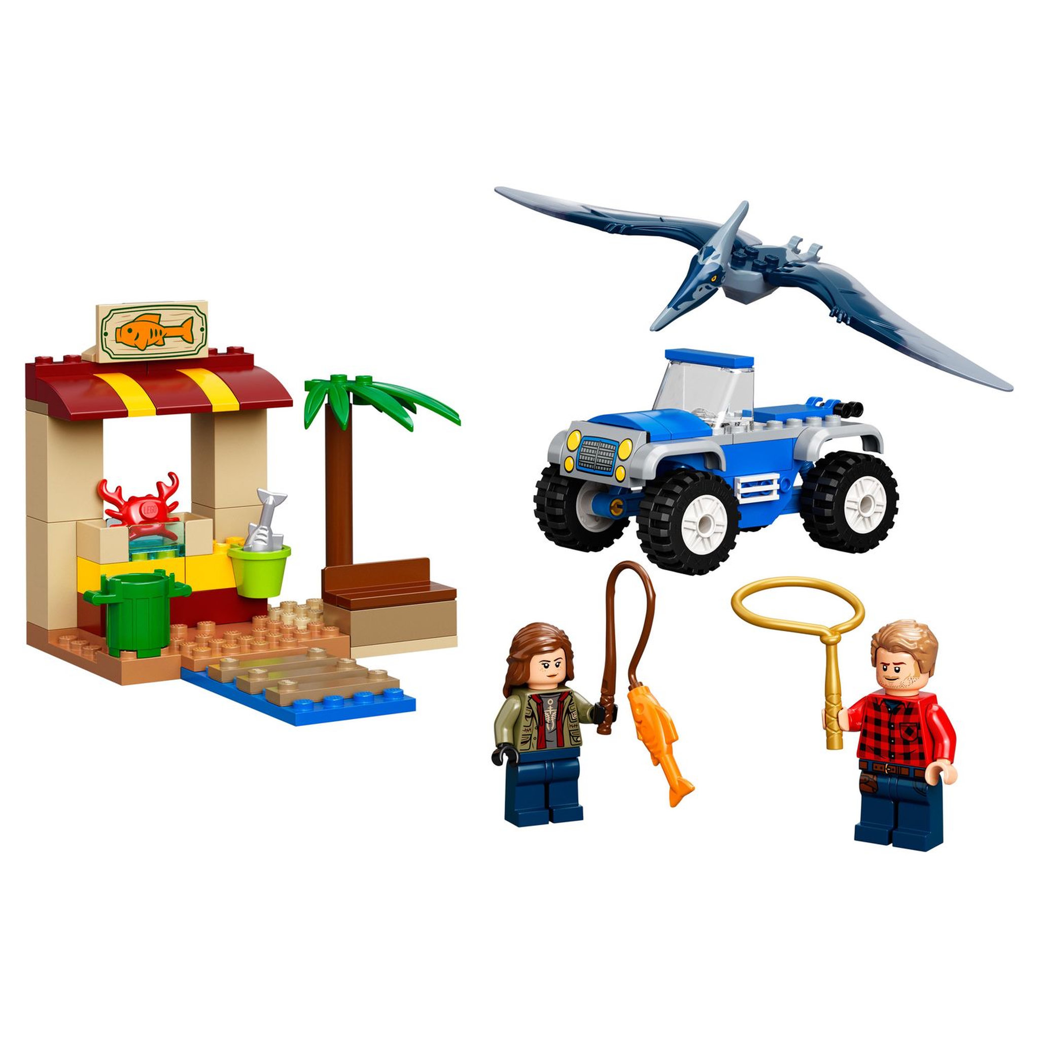 Voir la diapositive 3 : LEGO Jurassic World 76943 La Course-Poursuite du Ptéranodon,  Dinosaure Jouet, avec Voiture