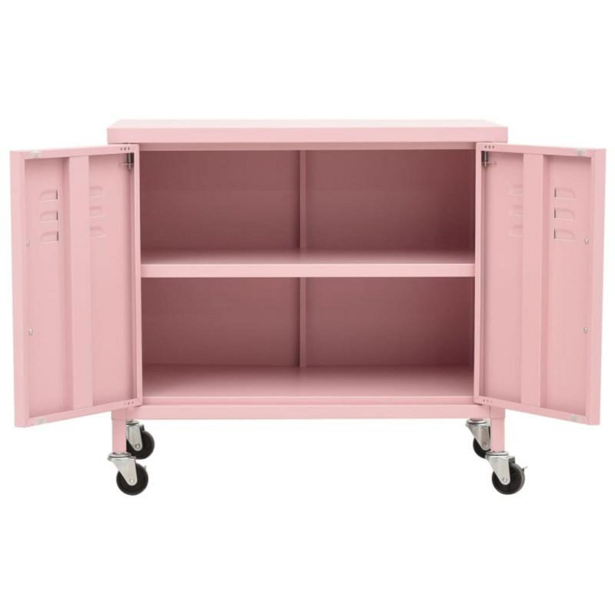 VIDAXL Armoire de rangement Rose 60x35x56 cm Acier