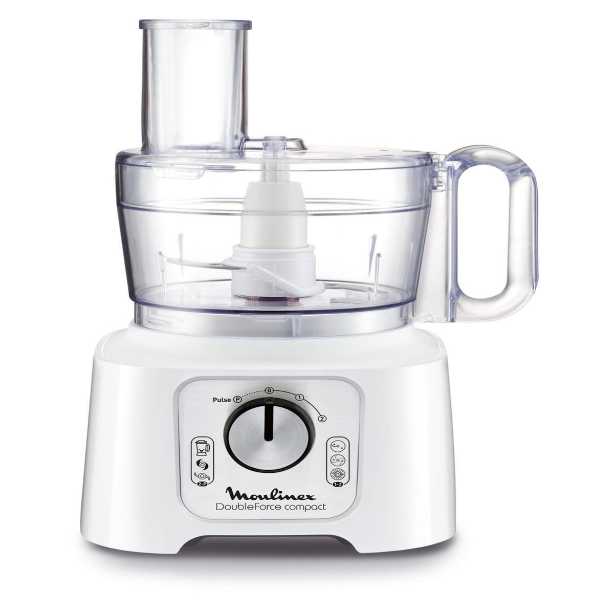 MOULINEX Moulinex FP5441 robot de cuisine 800 W 2,2 L Blanc, Argent, Gris