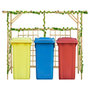 Voir la diapositive 1 : VIDAXL Pergola de jardin pour poubelles triples Bois de pin impregne