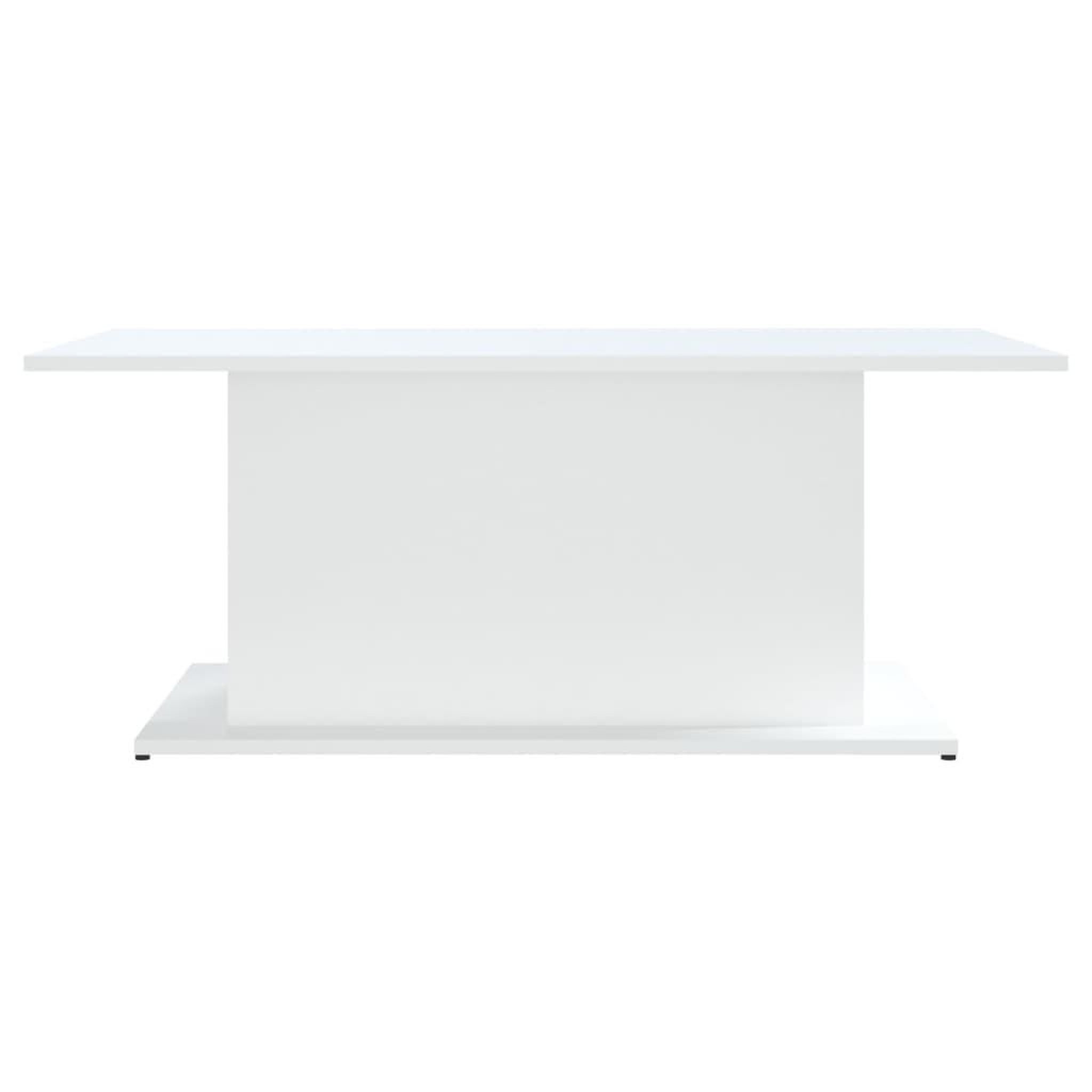 Voir la diapositive 5 : VIDAXL Table basse blanc 102x55,5x40 cm bois d'ingenierie