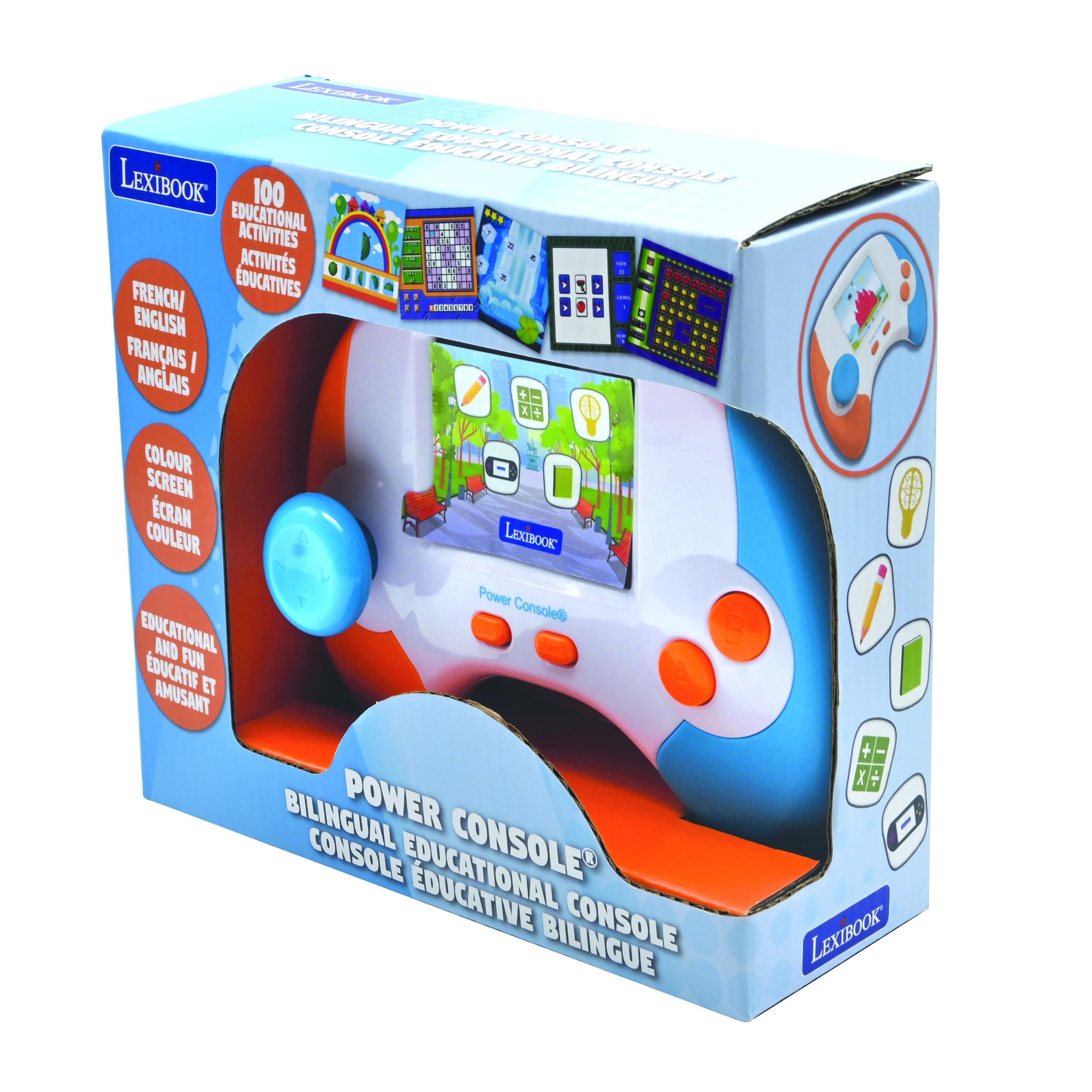 Voir la diapositive 6 : Lexibook Power Console de jeux éducative bilingue (FR/EN)