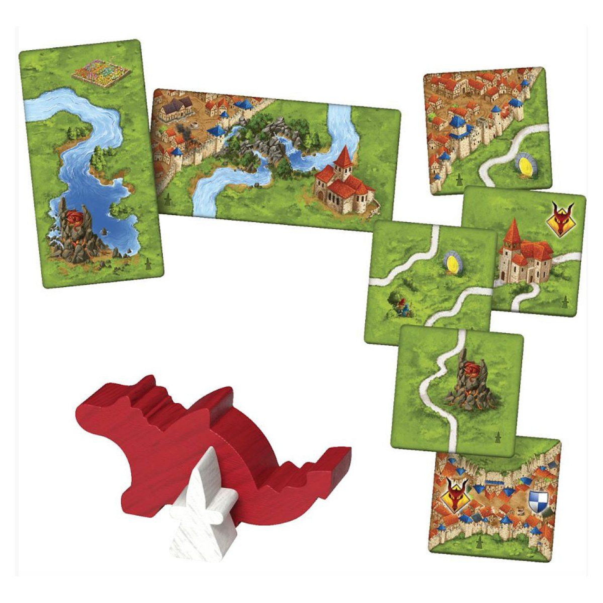 Voir la diapositive 2 : Libellud Carcassonne : dragon et fee 2025