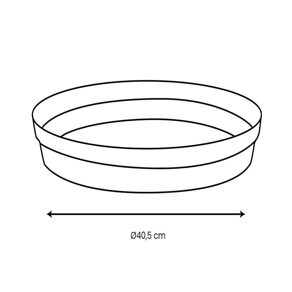 Eda Soucoupe Ø 40 cm pour pot Ø 60 cm - Bleu jean - Eda