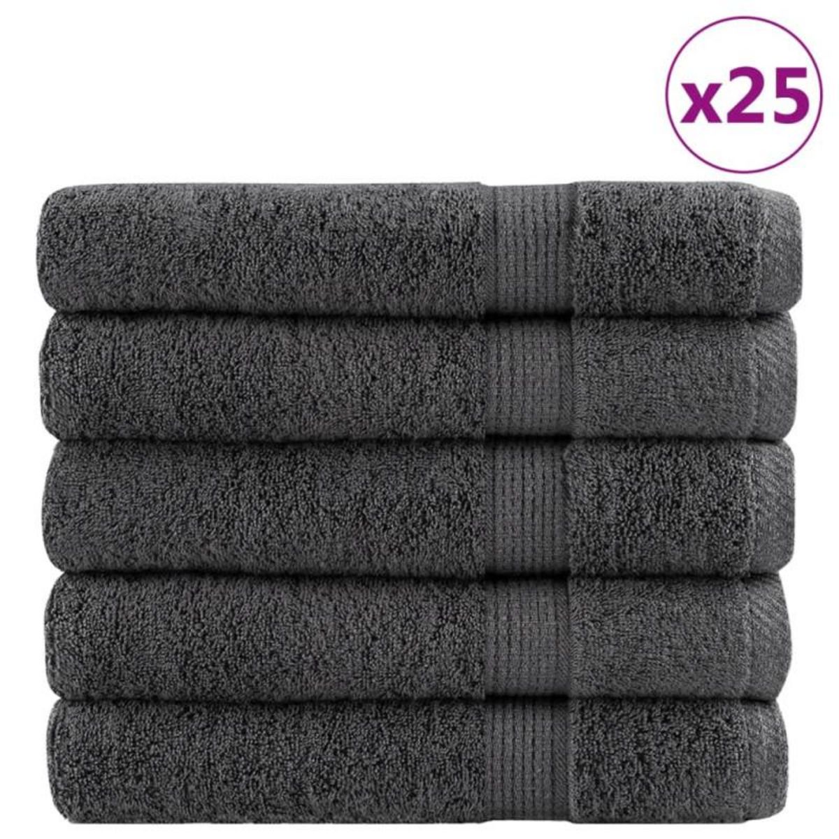 VIDAXL Serviettes de sauna de qualité supérieure SOLUND 25 pcs