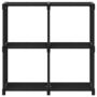 Voir la diapositive 2 : VIDAXL Etagere d'affichage 4 cubes Noir 69x30x72,5 cm Tissu