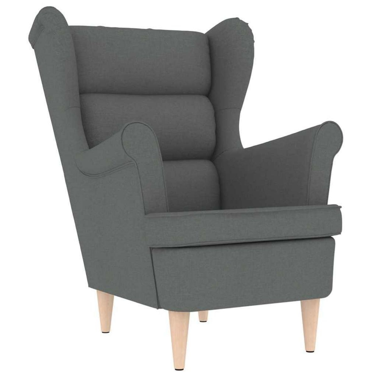 VIDAXL Fauteuil gris fonce 74x84x100 cm tissu