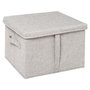 Voir la diapositive 1 :  Boîte de Rangement  Couvercle  31x35cm Beige