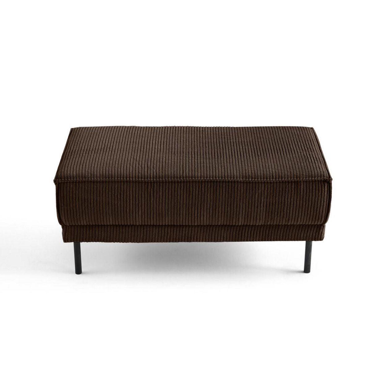 LISA DESIGN Charlie - pouf - pieds hauts - en velours côtelé