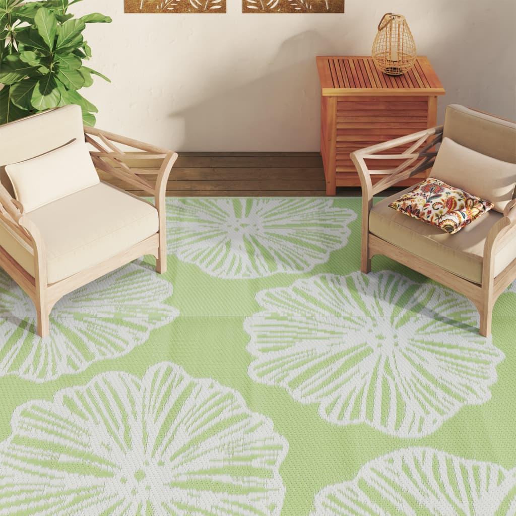 Voir la diapositive 3 : VIDAXL Tapis d'exterieur ARAKIL vert 190 x 290 cm PP