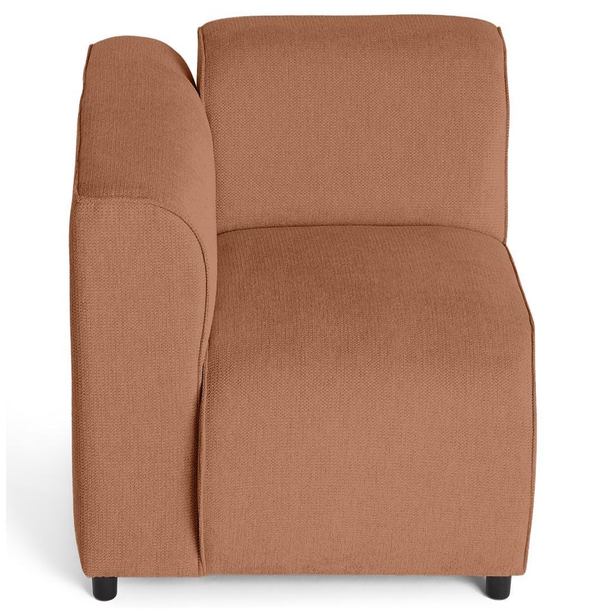 Voir la diapositive 3 : LISA DESIGN Suaro - module d'assise d'angle gauche en tissu texturé