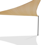 ID MARKET Voile d'ombrage triangulaire 5x5x5 M sable