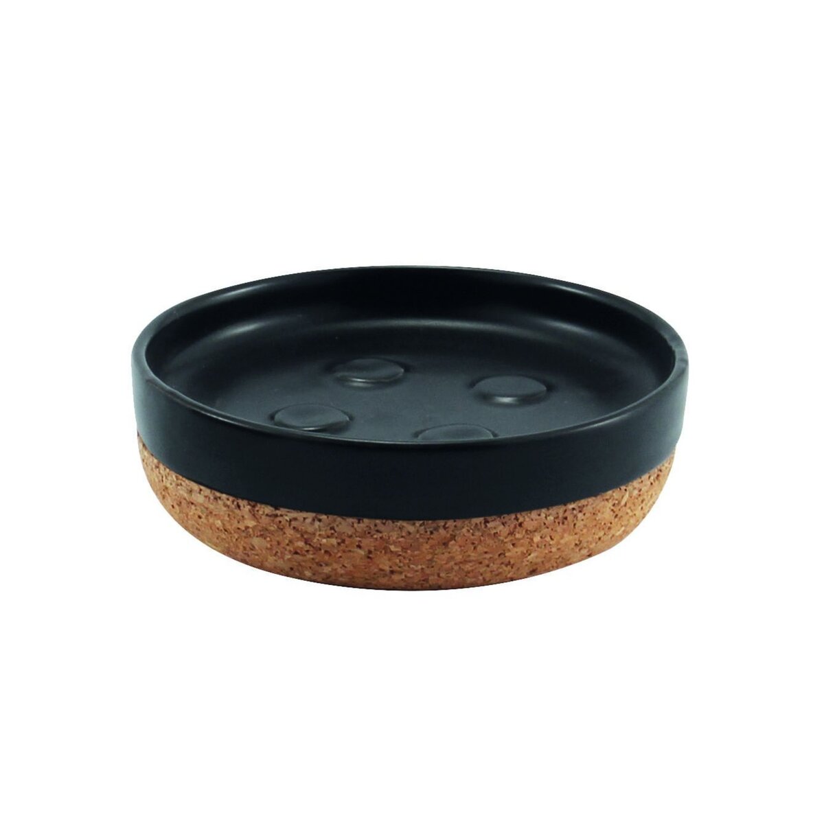 CENTRALE BRICO Porte-savon céramique Odemira, noir