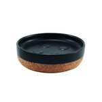 CENTRALE BRICO Porte-savon céramique Odemira, noir