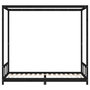 Voir la diapositive 4 : VIDAXL Cadre de lit pour enfants noir 90x200 cm bois de pin massif
