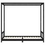 Voir la diapositive 4 : VIDAXL Cadre de lit pour enfants noir 90x200 cm bois de pin massif