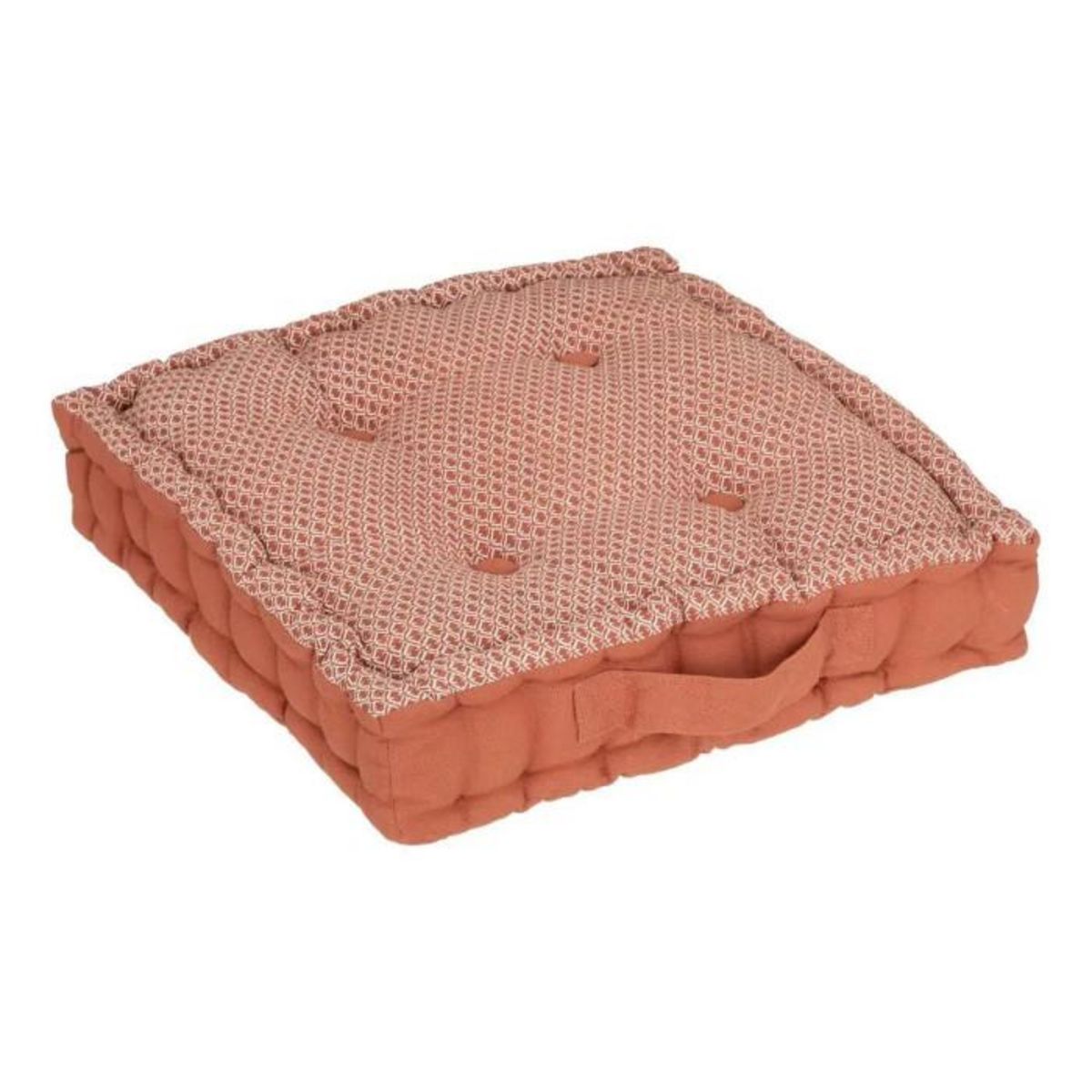 ATMOSPHERA Coussin de Sol Carré  Otto  40x40cm Terracotta