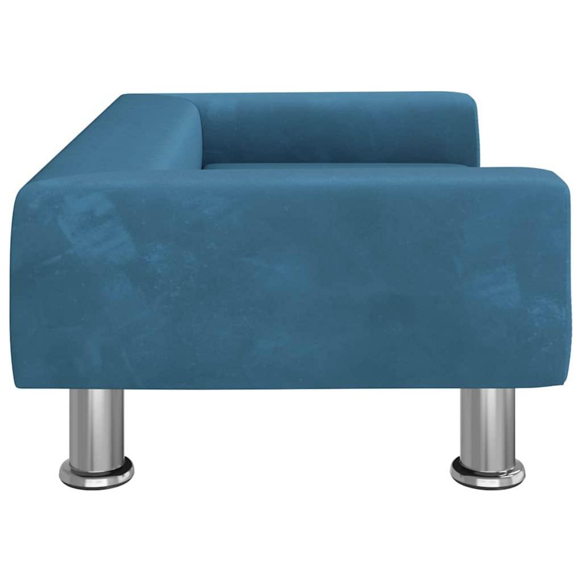 VIDAXL Lit pour chien bleu 70x45x26,5 cm velours